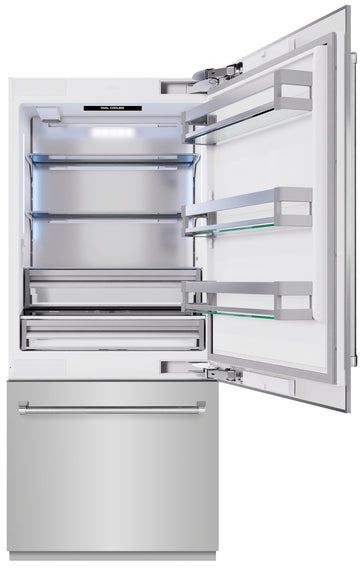 ZLINE 36" 19.8 Cu. Ft. Stainless Steel Built In Bottom Freezer Refrigerator-2