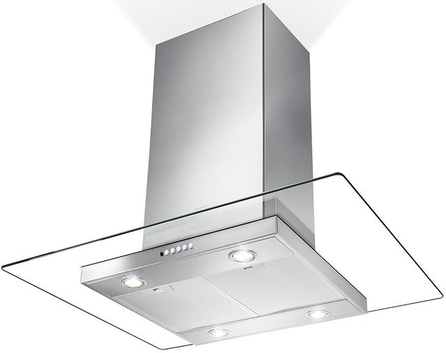 Faber Glassy Isola 36" Stainless Steel Island Range Hood-0