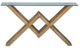Crestview Collection Hanson Hawthorne Estate Glass Top Console Table with Natural Base-1