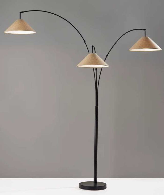 Adesso® Braxton Dark Bronze 3-Arm Arc Floor Lamp-3