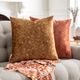 Surya Collins Tan 20"x20" Toss Pillow with Down Insert-4
