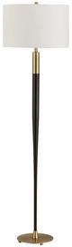 Uttermost® Stowe Satin Black Floor Lamp-0