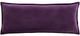 Surya Cotton Velvet Dark Purple 12"x30" Toss Pillow with Down Insert-0