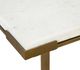 Furniture Classics Josie White Console Table with Antique Brass Base-4