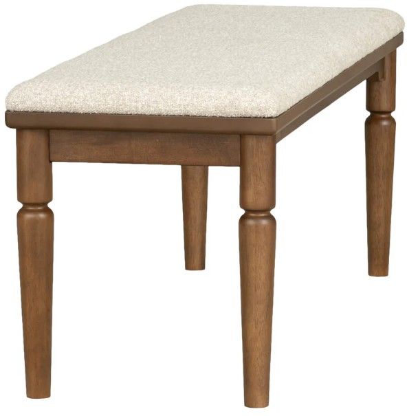 Flexsteel® Azalea Oatmeal/Walnut Bench-3