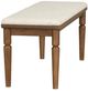 Flexsteel® Azalea Oatmeal/Walnut Bench-3