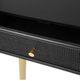 A & B Home Black Accent Table with Gold Legs-4