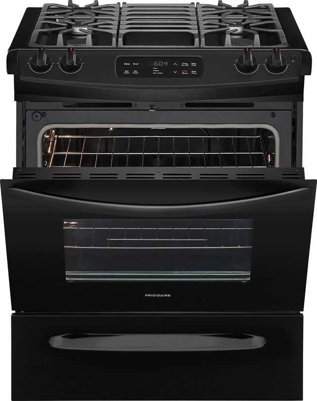 Frigidaire® 30" Black Slide-In Gas Range-3