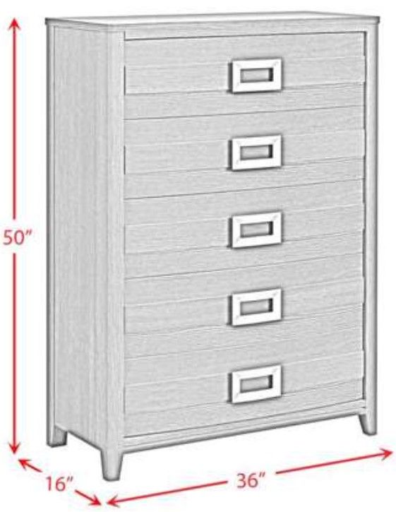 Elements International Tobias White Chest-2
