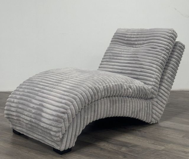 Elements International Dominick II Masis Silver Chaise -1