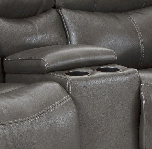 HomeStretch Galaxy Black Power Reclining Loveseat-2