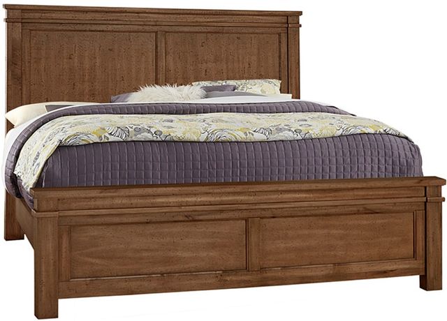 Artisan & Post by Vaughan-Bassett Cool Rustic Amber California King Panel Mansion Bed-0