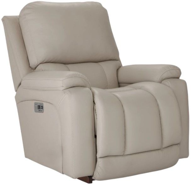 La-Z-Boy® Greyson Ice Leather Power Wall Recliner with Headrest and Lumbar-0