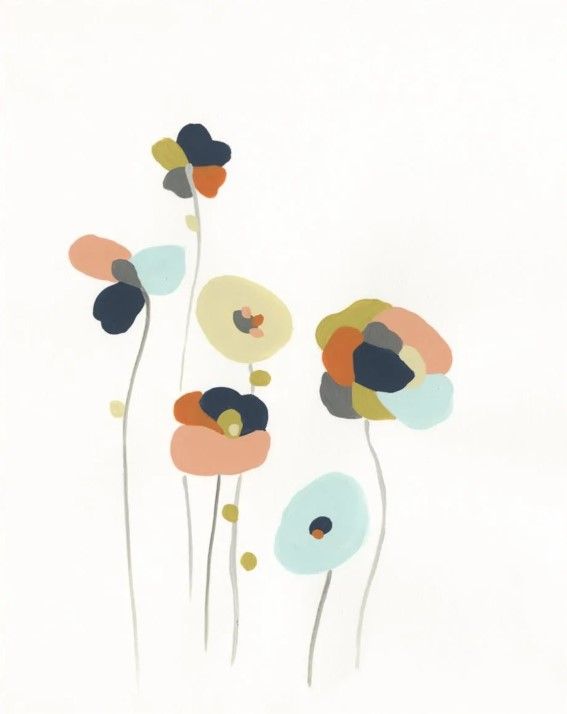 Classy Art Modular Bouquet II by June Erica Vess Wall Art-2