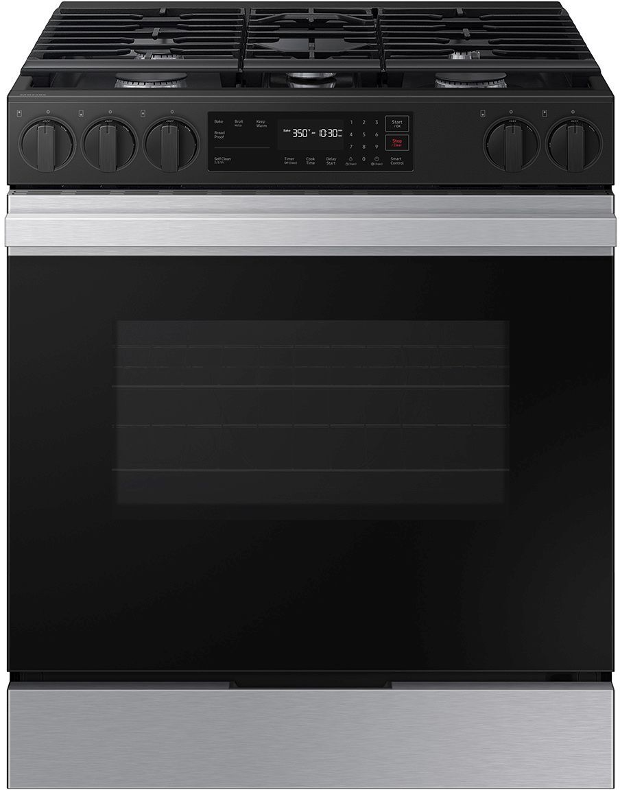 Samsung Bespoke 30" Stainless Steel Slide In Gas Range
