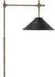 Currey & Company Dao Satin Black/Silver Granello Floor Lamp-1