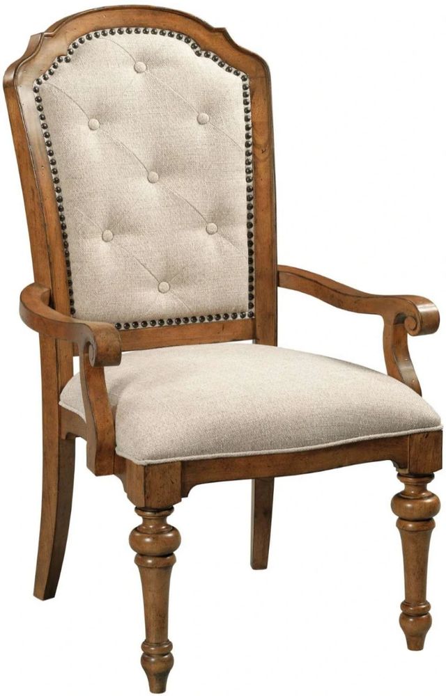 American Drew® Berkshire Diamond Warm Cognac Arm Chair-0