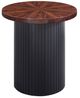 Elements International Rosemond 2-Piece Cherry Occasional Table with Black Base Set-2