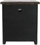 Jofran Inc. Madison County Vintage Black Power Nightstand-3