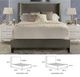 Parker House® Angel Himalaya Charcoal Gray Queen Panel Bed-2
