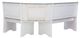 Linon Coastal 3-Piece Graywash/White Corner Nook Set-4