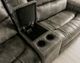 Furniture of America® Jerominus 6-Piece Dark Gray Modular Manual Reclining Sectional-3
