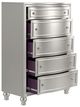 New Classic® Home Furnishings Reflections Matte Silver Chest-3