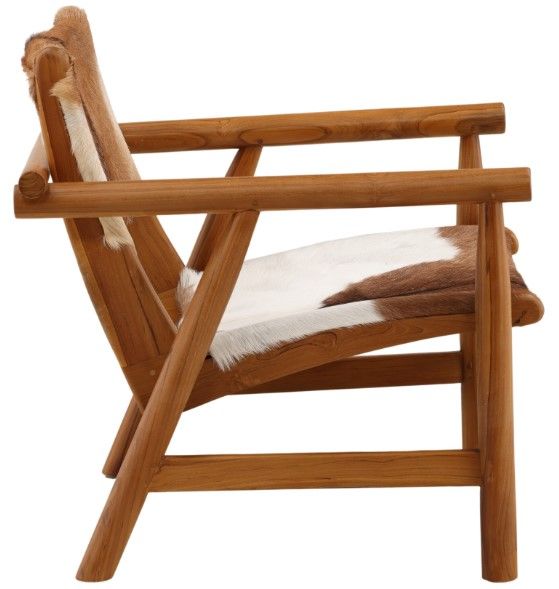 Dovetail Furniture Dunbar Brown/White Occasional Chair-2