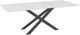 Amisco Customizable Ascencio 84" Rectangular Dining Table with 0.5" Italian Porcelain on Glass Top-0