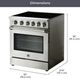 Kenmore® PRO 30" Stainless Steel Freestanding Electric Range with True Convection-2