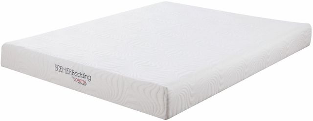 Coaster® Keegan White 8” Medium Memory Foam Queen Mattress-0
