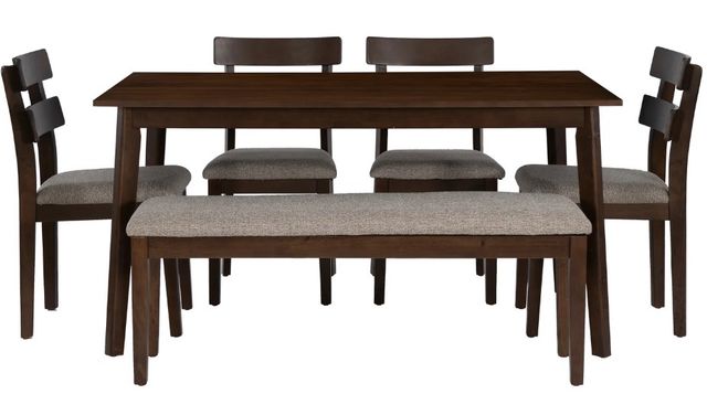 Powell® Daly 6-Piece Brown/Sand Dining Set-1