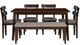 Powell® Daly 6-Piece Brown/Sand Dining Set-1
