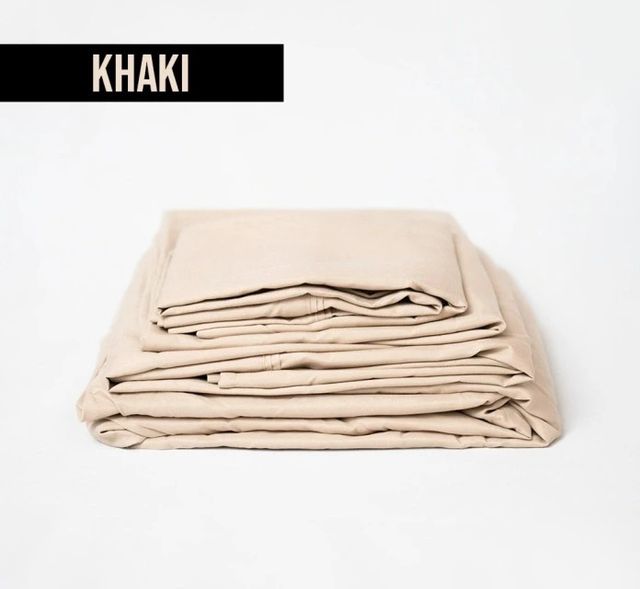 BedTech Thread™ 4-Piece Khaki Full Microplush Poly Bamboo Blend Sheet Set-2