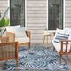 Nourison Home™ Garden Oasis Navy 5'x7' Style 4 Area Rug-1