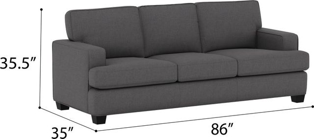 Emerald Home Carter Medium Gray Sofa-1