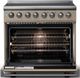 Viking® 5 Series 36" Nantucket Pro Style Induction Range with Polished Chrome Trim-1