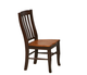 Winners Only® Santa Fe Chestnut/Espresso Rake Back Side Chair-0