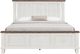 International Furniture Direct Stoa White Eastern King Panel Bed-3