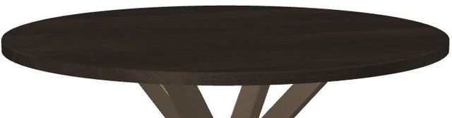 Amisco Customizable Asterisk 42" Round Table with Starburst Metal Stand-1