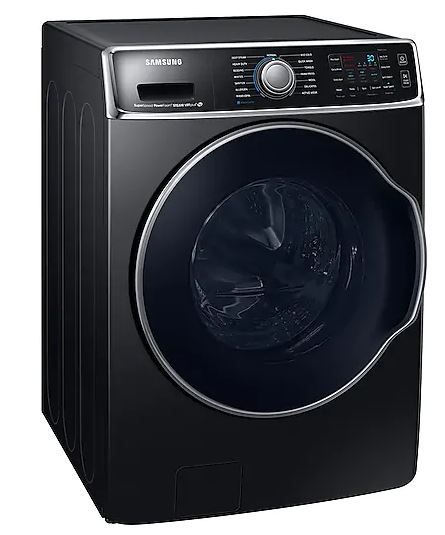Samsung 5.6 Cu. Ft. Fingerprint Resistant Black Stainless Steel Front Load Washer-1