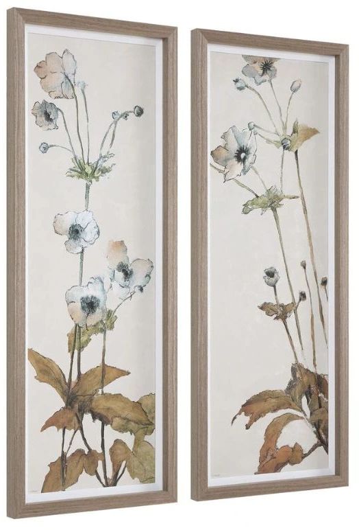Uttermost® Garden 2-Piece Study Framed Floral Prints-4