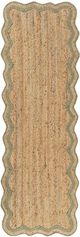 LR Home Scallop Natural/Sage 3'x8' Runner-0