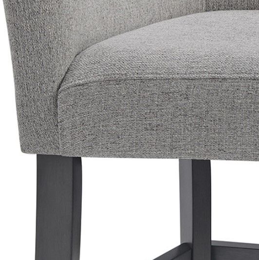 Elements International Seneca 3-Piece Gray Counter Corner Bench Set-1