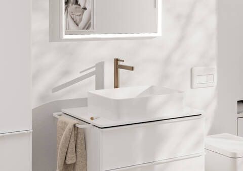Hansgrohe Finoris Brushed Bronze 10" Single-Hole Faucet without Pop-up Drain-1