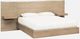 Modus Furniture One Bisque Queen Panel Bed with Floating Nightstands-0