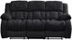 Global Furniture USA Ebony Black Manual Reclining Sofa-0
