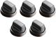 Wolf® Brushed Gray Knob Kit-0