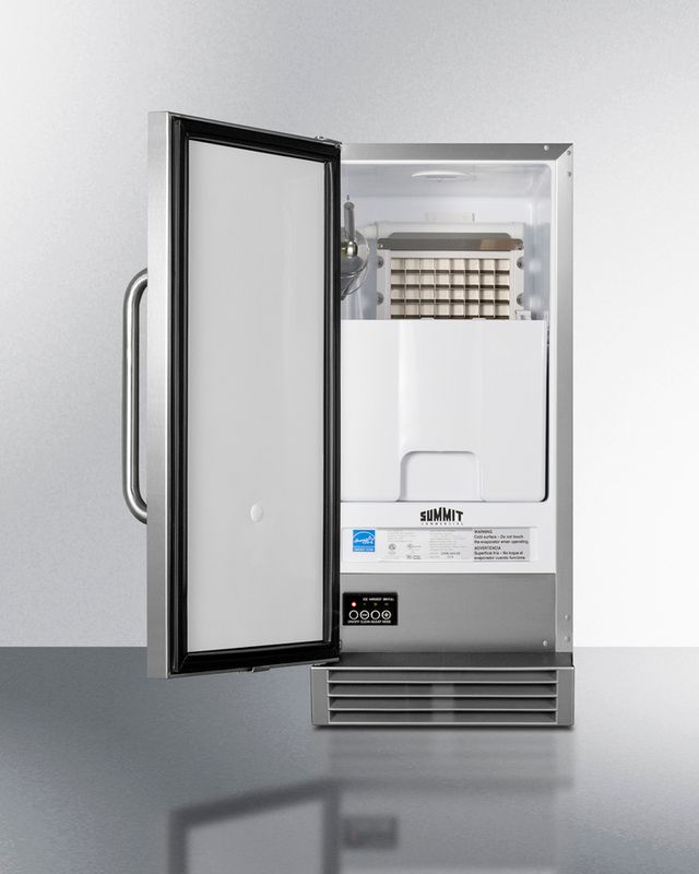 Summit® 14.5" Stainless Steel Outdoor ADA Compliant Ice Maker-2