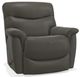 La-Z-Boy® James Charcoal Leather Manual Wall Recliner-0